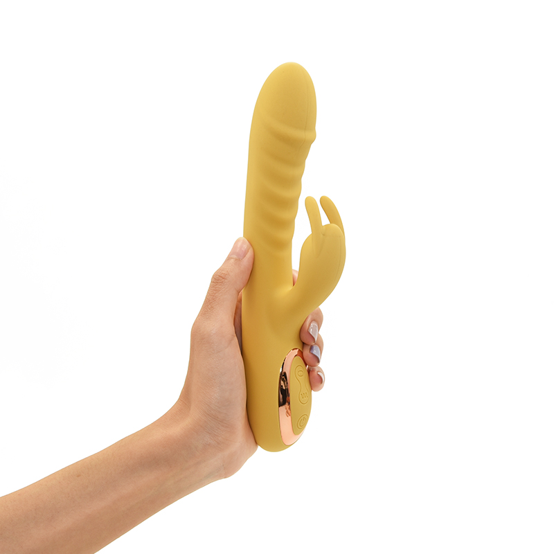 Tehdashinta Big Rabbit Dildo Thrusting Vibrator Seksilelu naisille 10 taajuudella tärinää