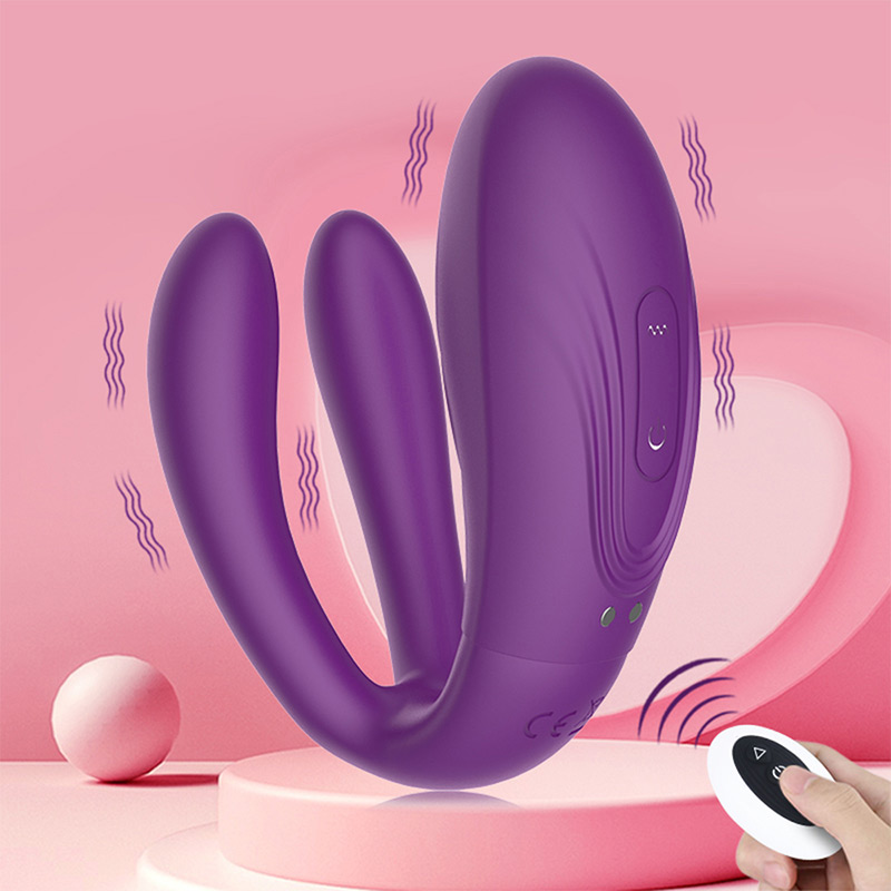 Kaukosäädin Vagina Clitoris Vibrator Purppura